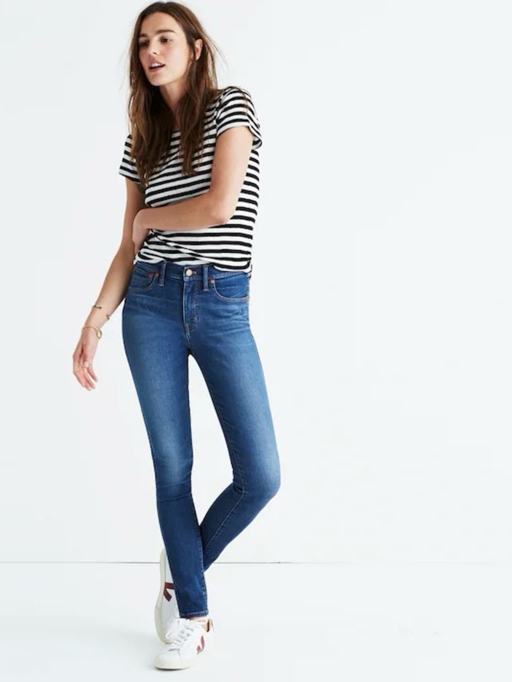 Madewell 9" Mid-Rise Skinny Jeans Super Stretch Size 27